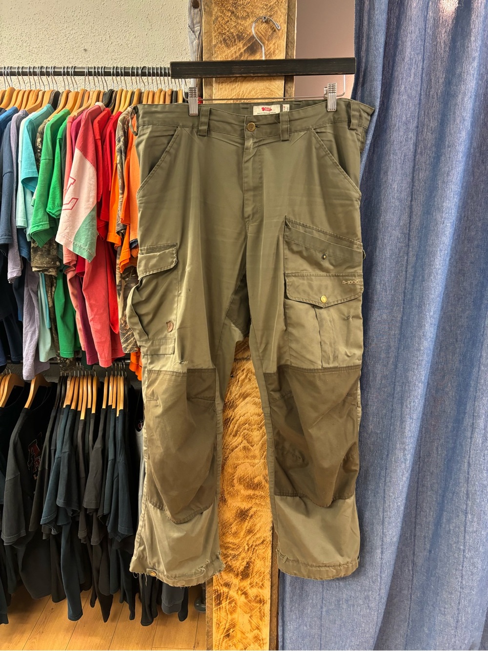 Fjallraven Men's Olive Cargo Work Pants
